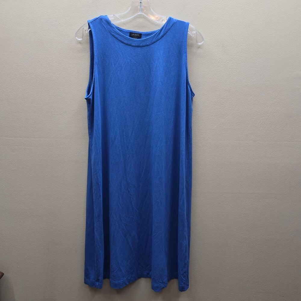 J. Jill Wearever Collection Women's Sleeveless Stretch Tank Dress Blue SZ Medium